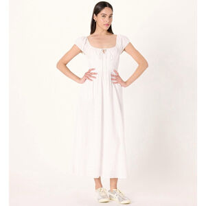 The Drop Womens Melody Cap Sleeve Tie Front Cotton Dress S